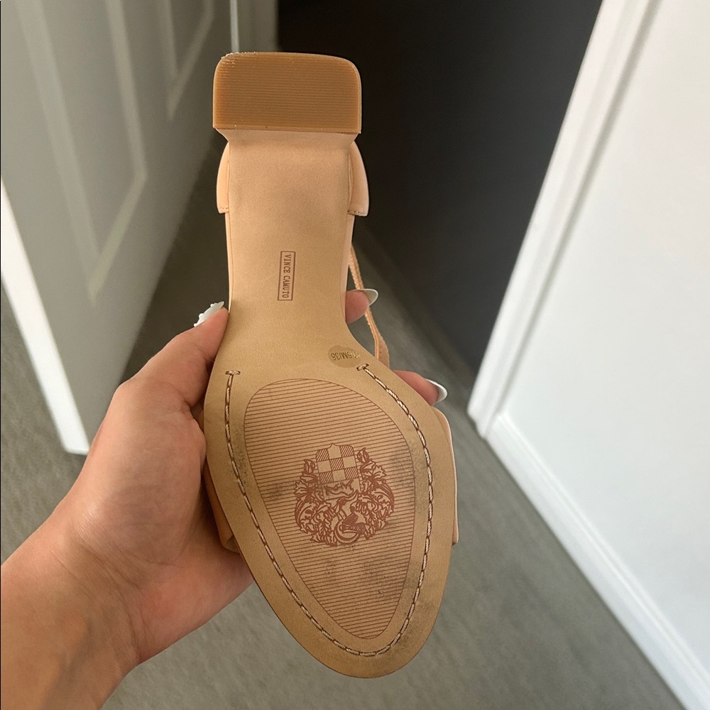 Vince Camuto Tan Heeled Sandals - Picture 3 of 4